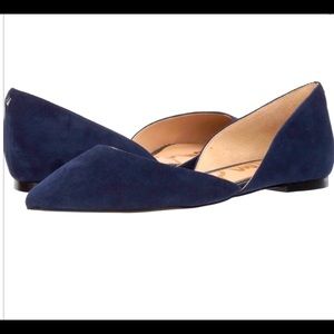 Sam Edelman Rodney flats, navy suede; Size 7.5